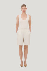 ZINIA LDS Silk twill bermuda — carry 2