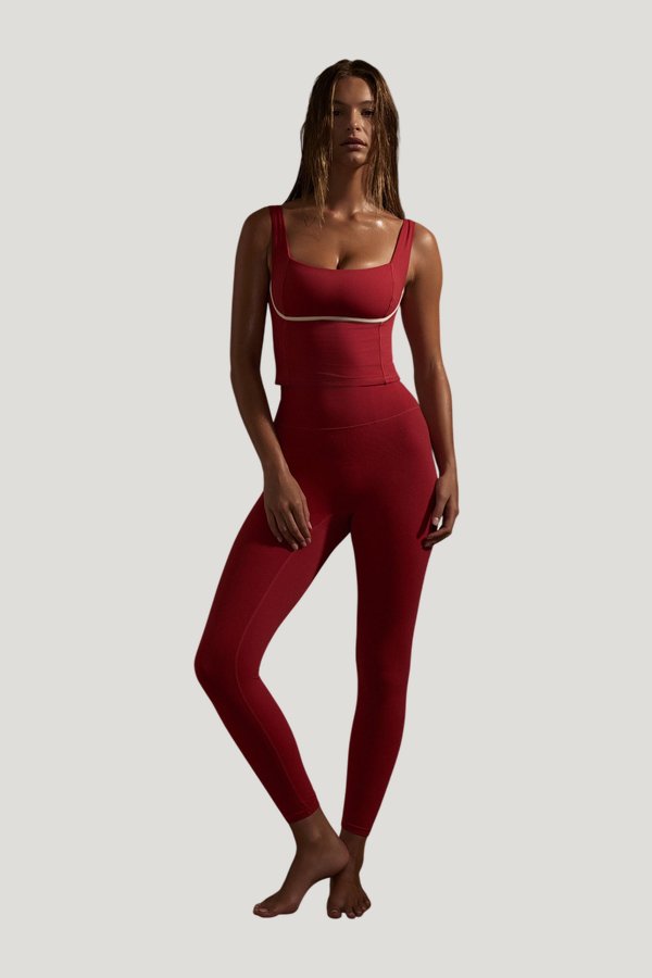 Zion Tank - Cherry/Ivory — model side