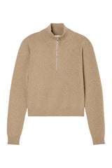 Zipped mouliné polo — packshot